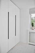 Furnipart - Edge Straight - greb i aluminium børstet mat sort CC7x160mm L1